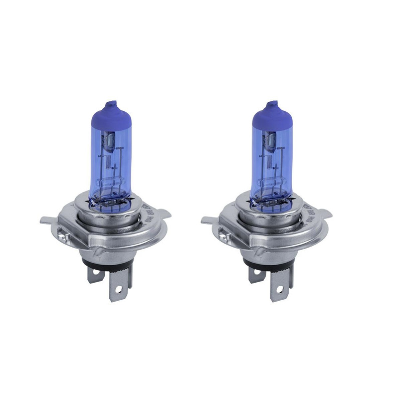 Simoni Racing Halogeen Lampen 'Blue Ice Racing' H19 (PU43T-3) (4200K) 12V/60-55W, set à 2 stuks ECE-R37