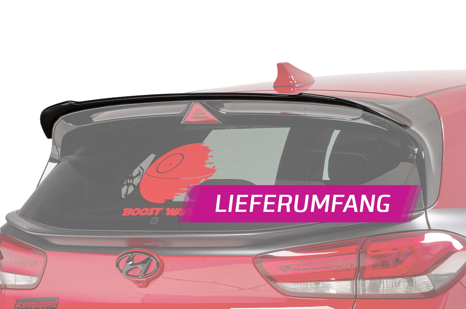 Achterspoiler Hyundai I30 N (PD) N (2017–) Glans Zwart – CSR Automotive