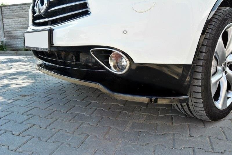 Voorspoiler Infiniti QX70 V.1 Glanzend Zwart