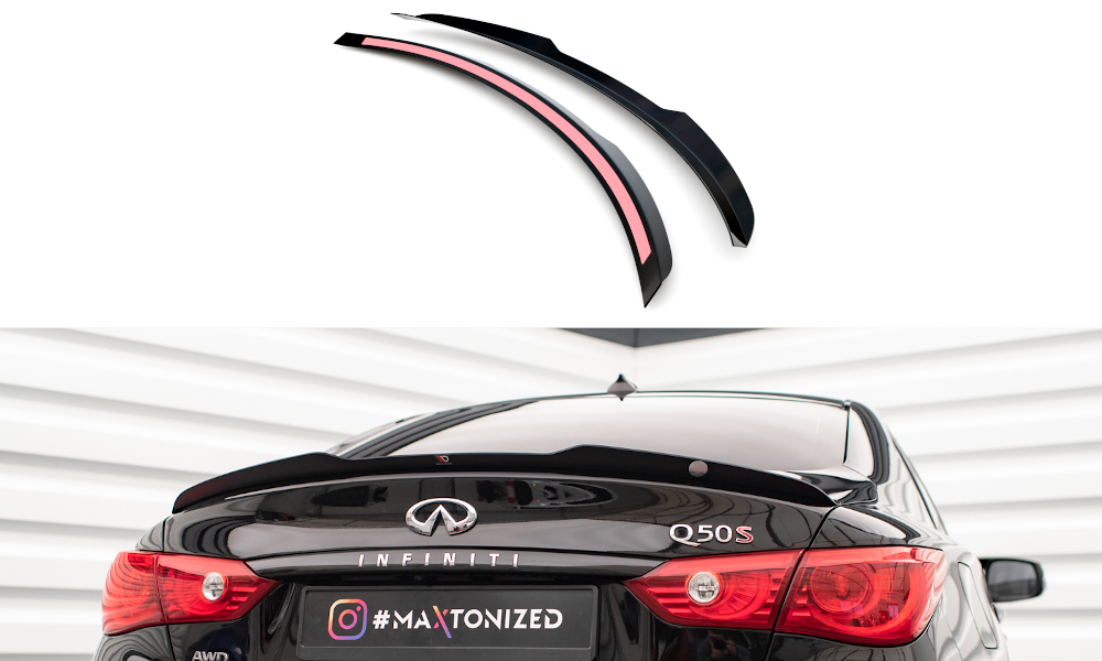 Spoiler Infiniti Q50 S Maxton Glans Zwart