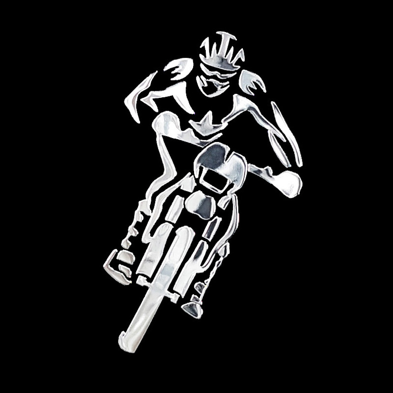 Nikkel Sticker 'Moto' - 42x70mm