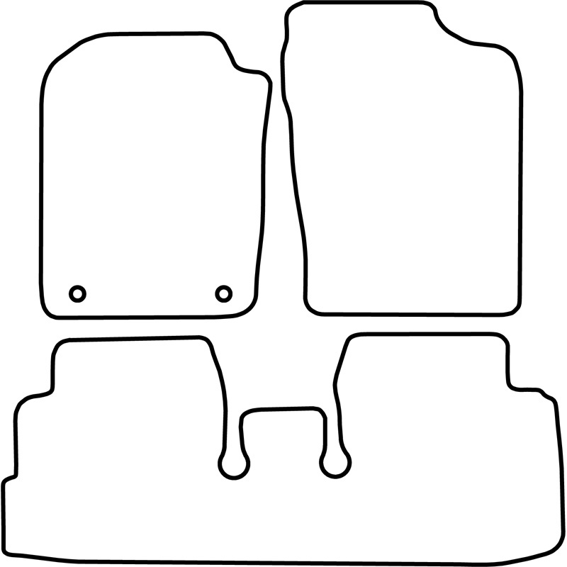 Automatten Velours  Daihatsu Cuore 2007-2013