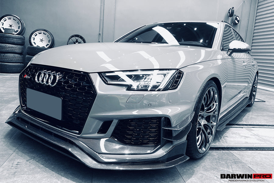 Audi RS4 B9 BKSS Style Voorspoiler Carbon Fiber 2017-2019