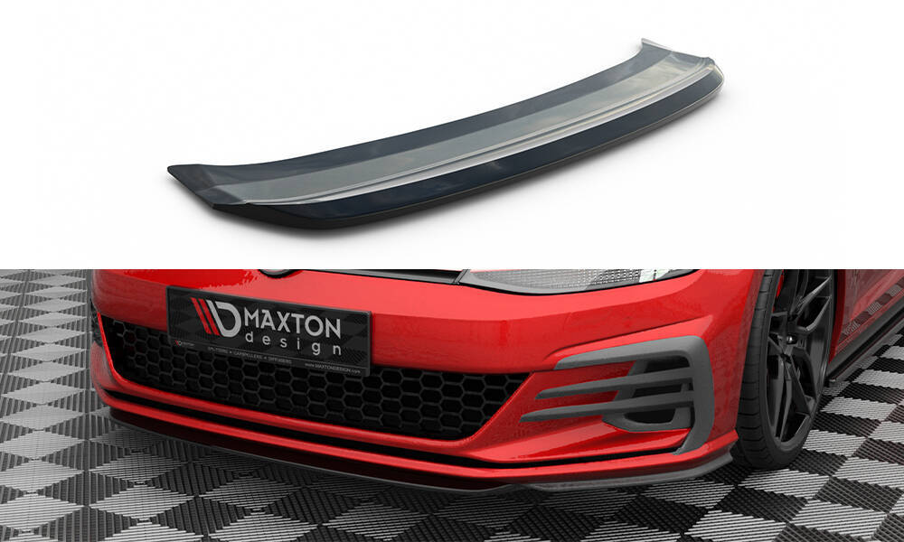 Voorspoiler VW Golf 7.5 GTI Facelift Glans Zwart V.5