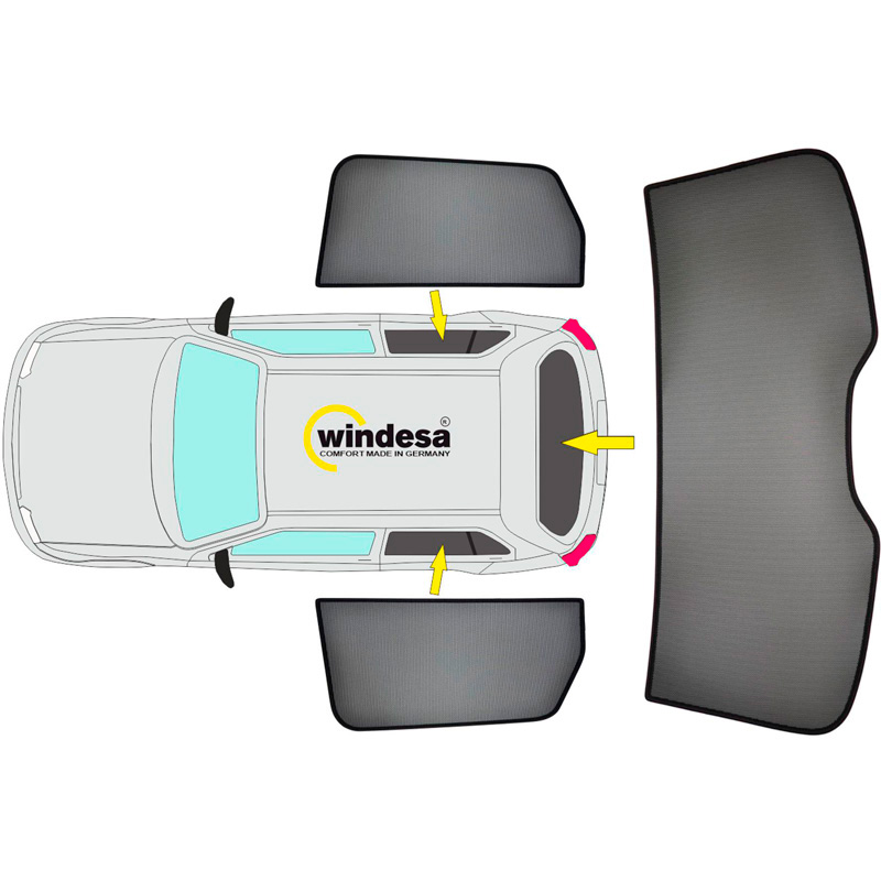 SunClip Zicht- & Zonwering  Kia Sportage (NQ5) 2021-
