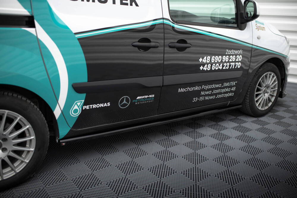 Zijskirts Mercedes Benz Citan Maxton Glans Zwart