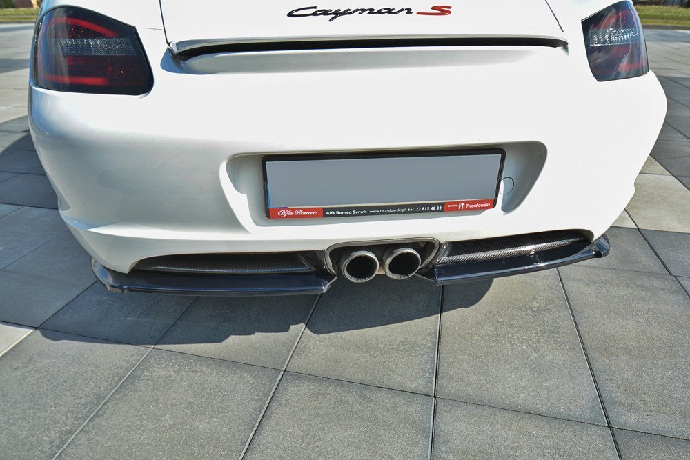 Zijdiffuser Porsche Caymans S 978C Maxton Glans Zwart