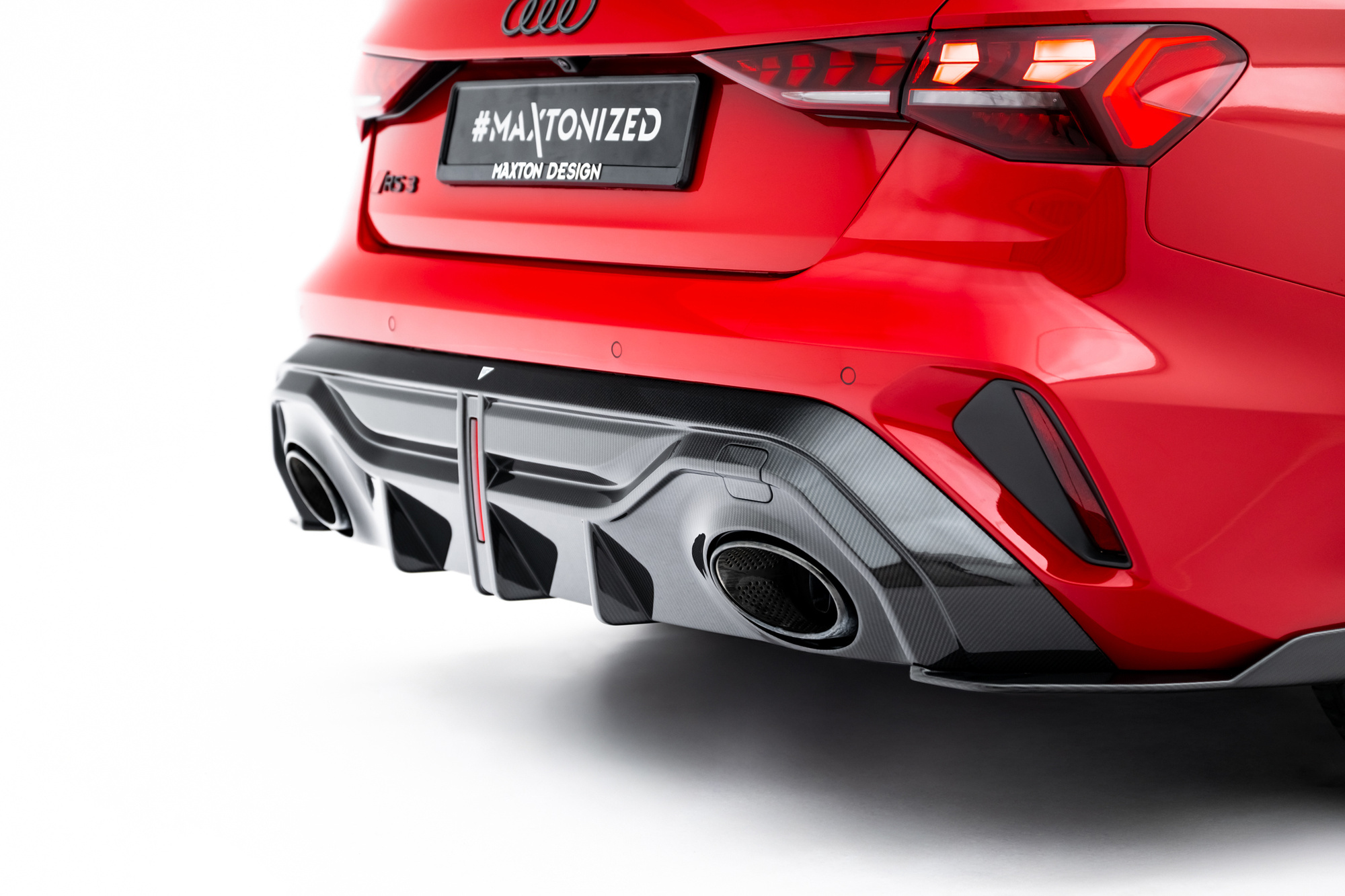 Achterdiffuser Audi RS3 Sedan 8Y Facelift Prepreg Carbon Fiber Maxton Design