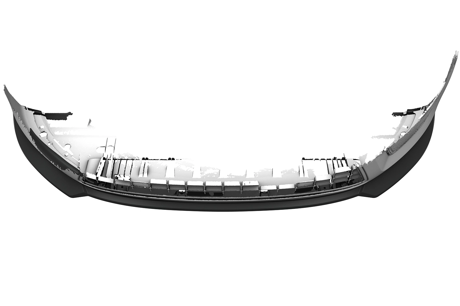 Voorspoiler Ford Mondeo MK4 (BA7) glans zwart