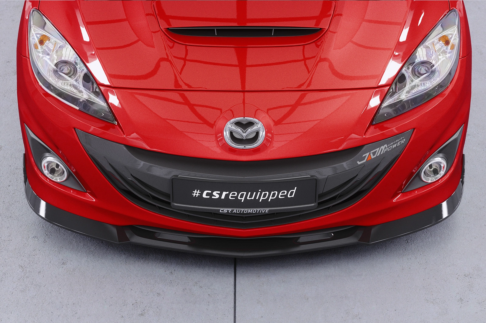 Voorspoiler Mazda 3 (Typ BL) MPS glans zwart