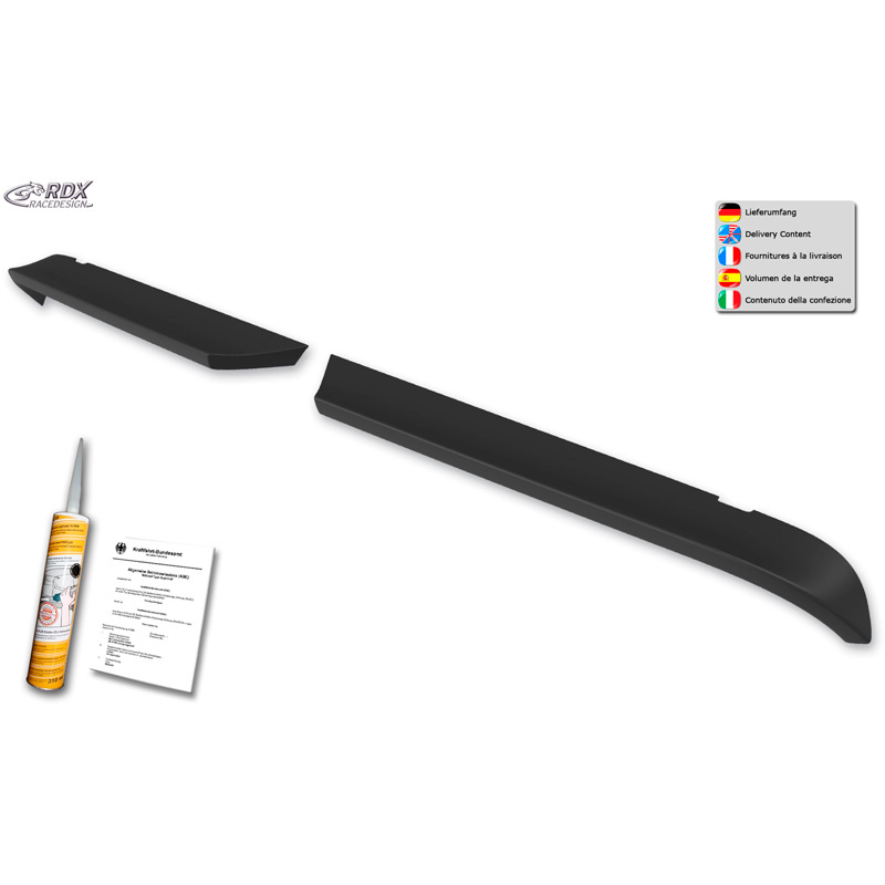 Dakspoiler  Volkswagen Crafter (H2) & MAN TGE (H2) 2017- (met 2 achterdeuren) (PU)
