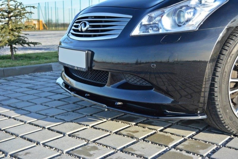 Voorspoiler Infiniti G37 Sedan V.1 Glanzend Zwart
