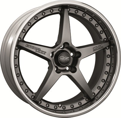 Velgen OZ Crono III matt graphite silver 9.5x19 inch 5x112 ET18