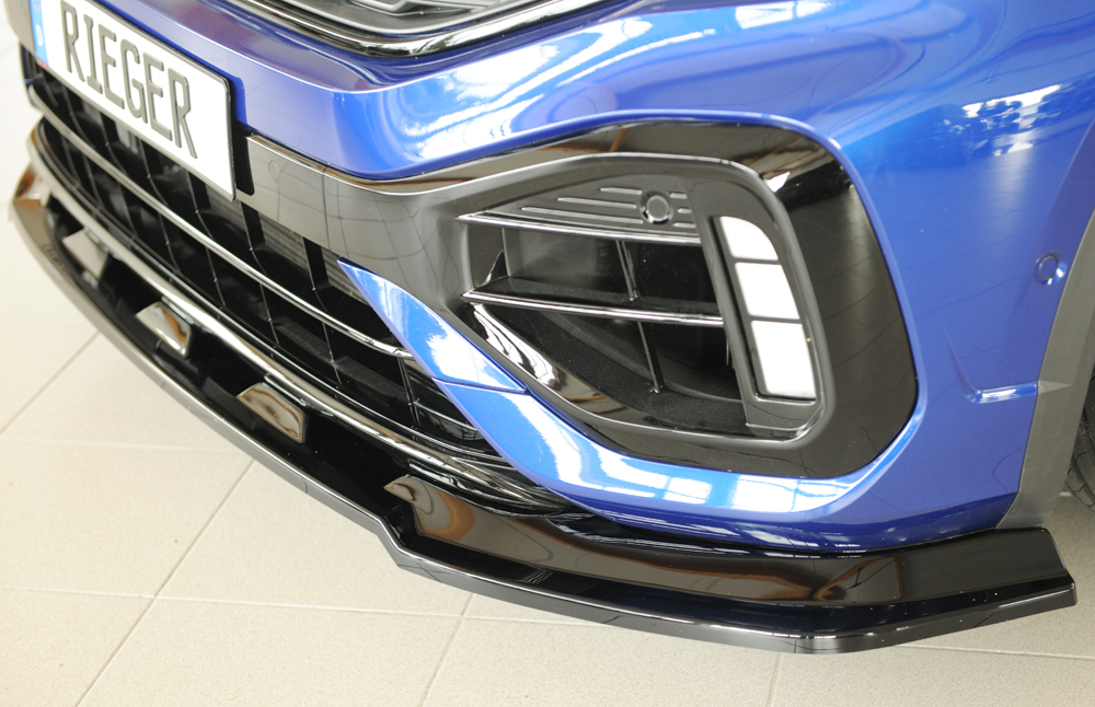 Voorspoiler VW T-Roc A1 R/R-line 2022- Rieger Glossy black