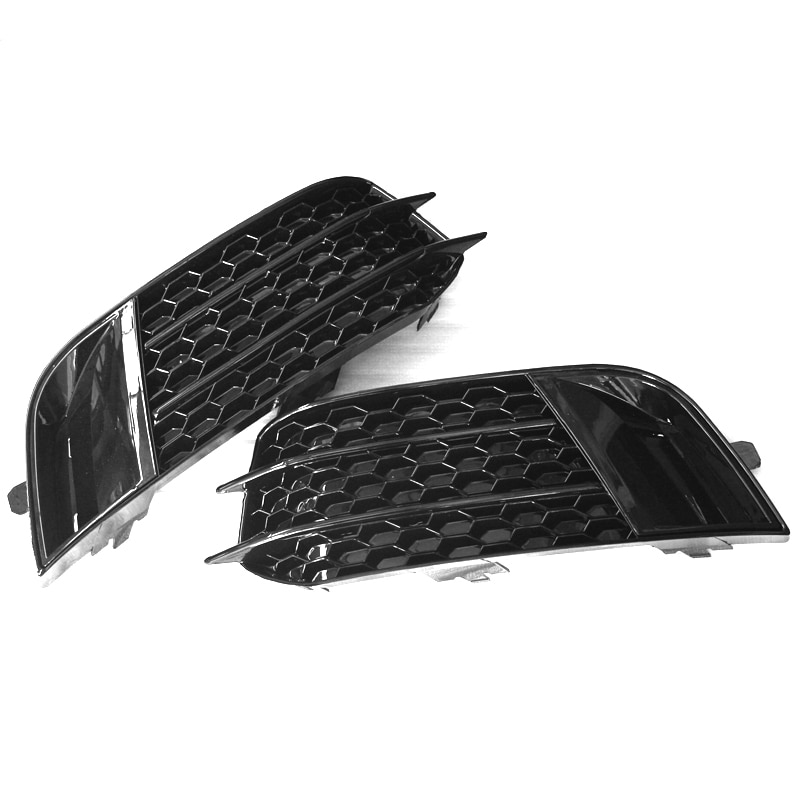 Mistlamp grillen Aud A1 8X RS1 look Black/Silver