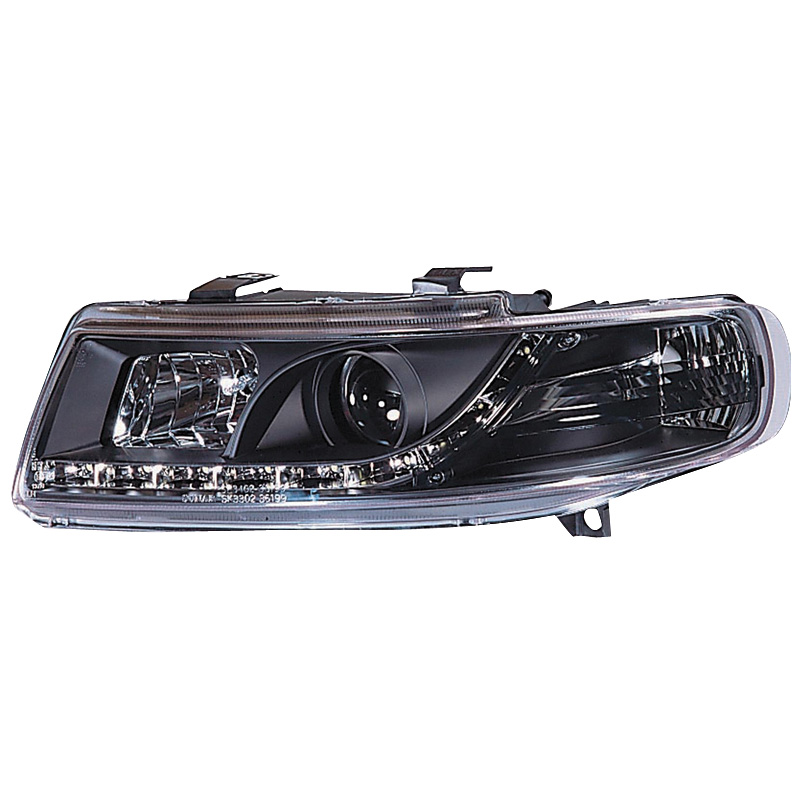 Set Koplampen in DRL-Look  Seat Leon/Toledo 1M 1999-2005 - Zwart