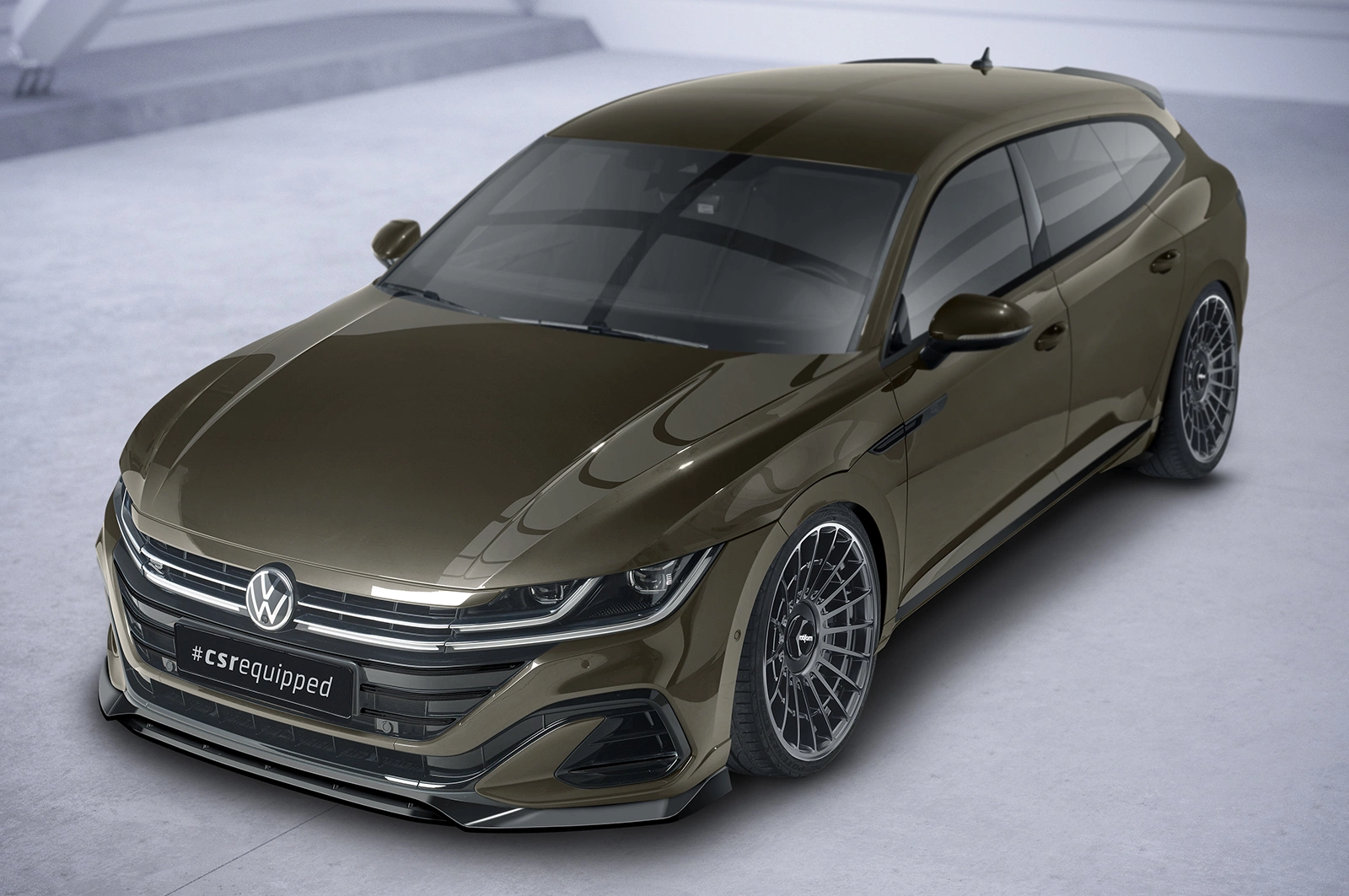 Voorspoiler VW Arteon R-Line Glans Zwart (2020–) CSR