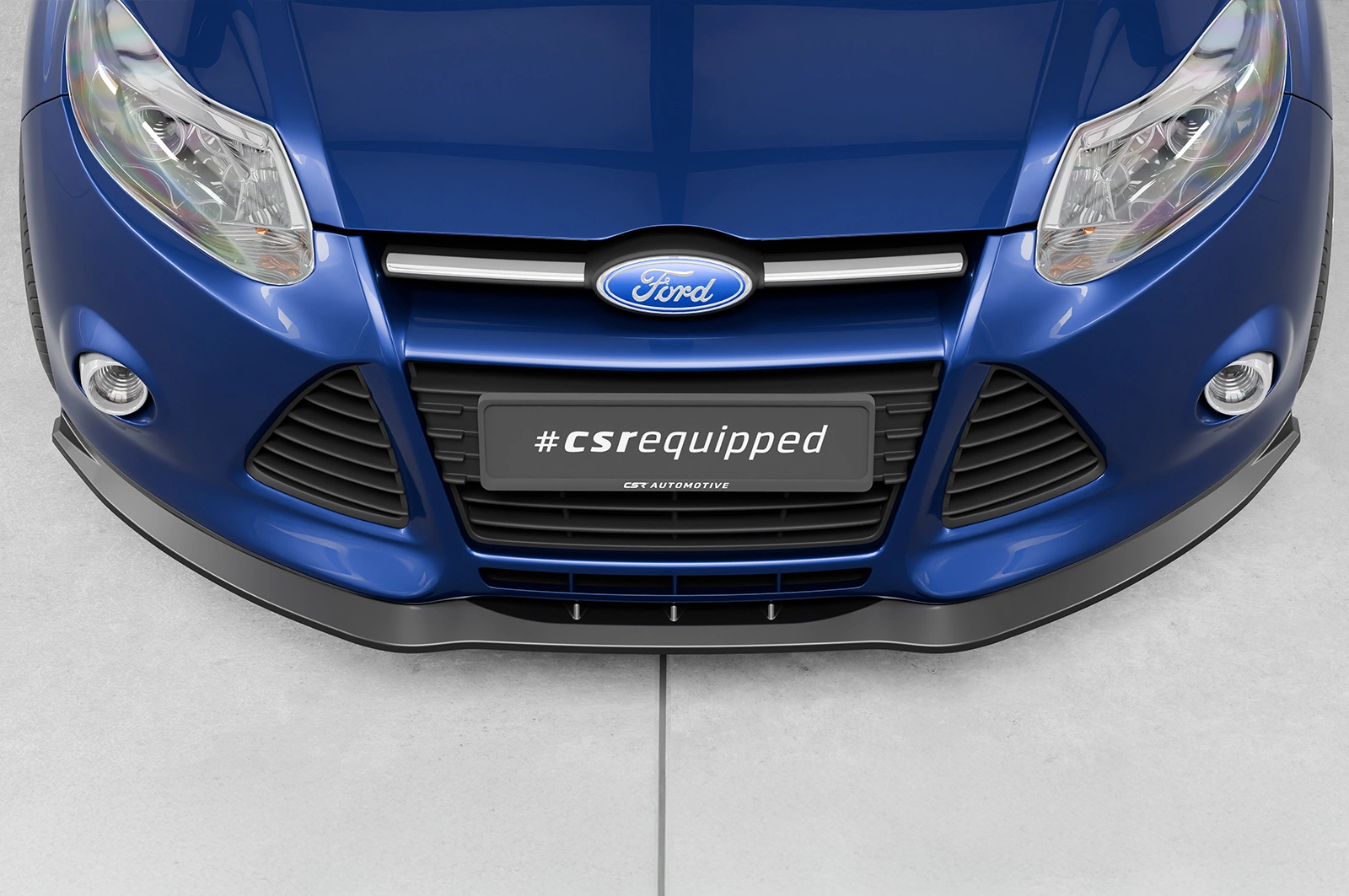 Voorspoiler Ford Focus MK3 Basis 2010–2014 (voor Facelift) – CSR Automotive – Glans Zwart