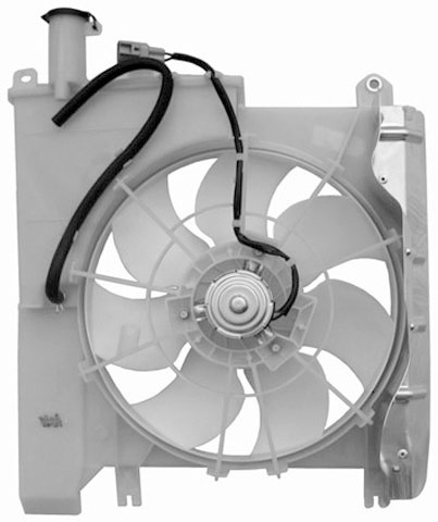 Radiator FAN PEUGEOT 107 05-10 315mm 1.0-12V -AC