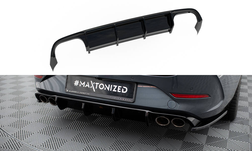 Achter Diffuser Cupra Leon ST MK1 Maxton glanzend zwart
