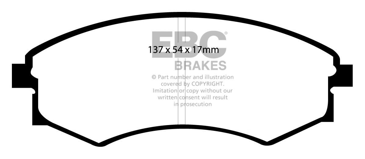EBC Brakes HYUNDAI Santamo 2.0 2000-2003 Remblokken voorzijde