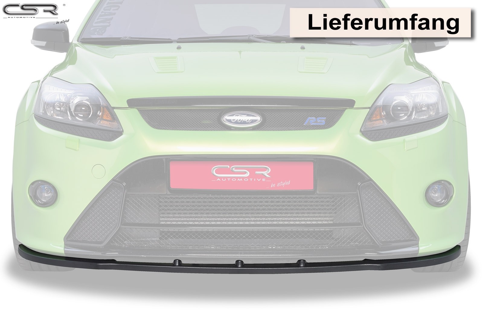 Cupspoilerlip Glossy Ford Focus II RS CSL123-G