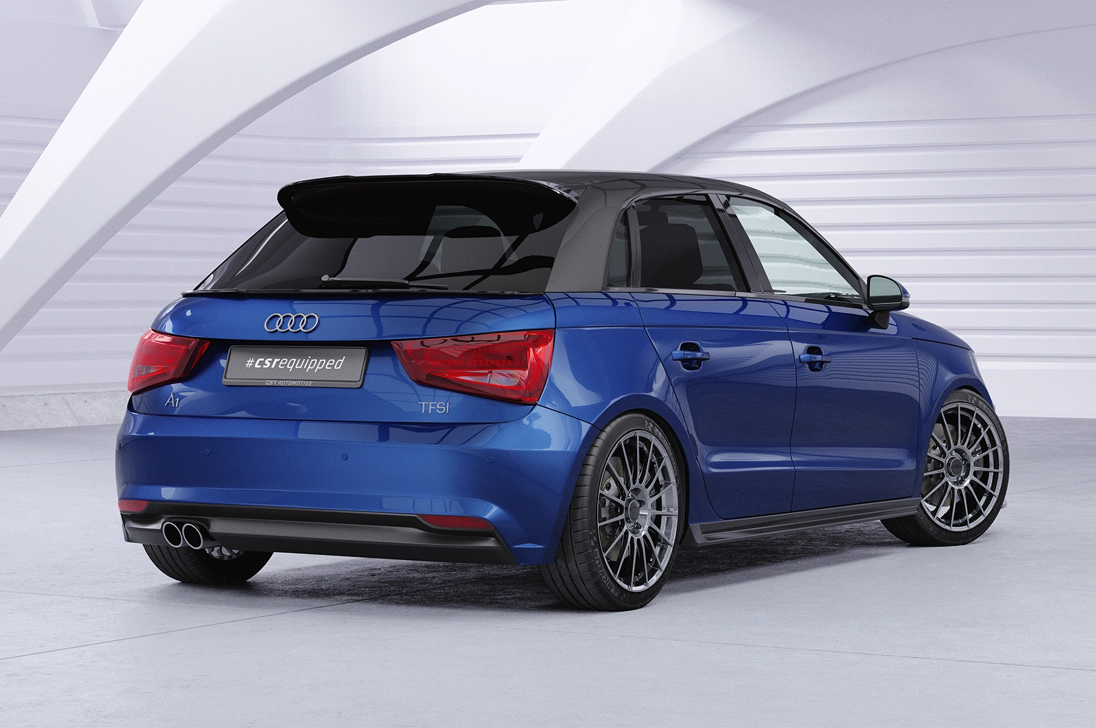 Achterspoiler Audi A1 (8X) Sportback 2015–2018 (Facelift) – CSR Automotive – Glans Zwart