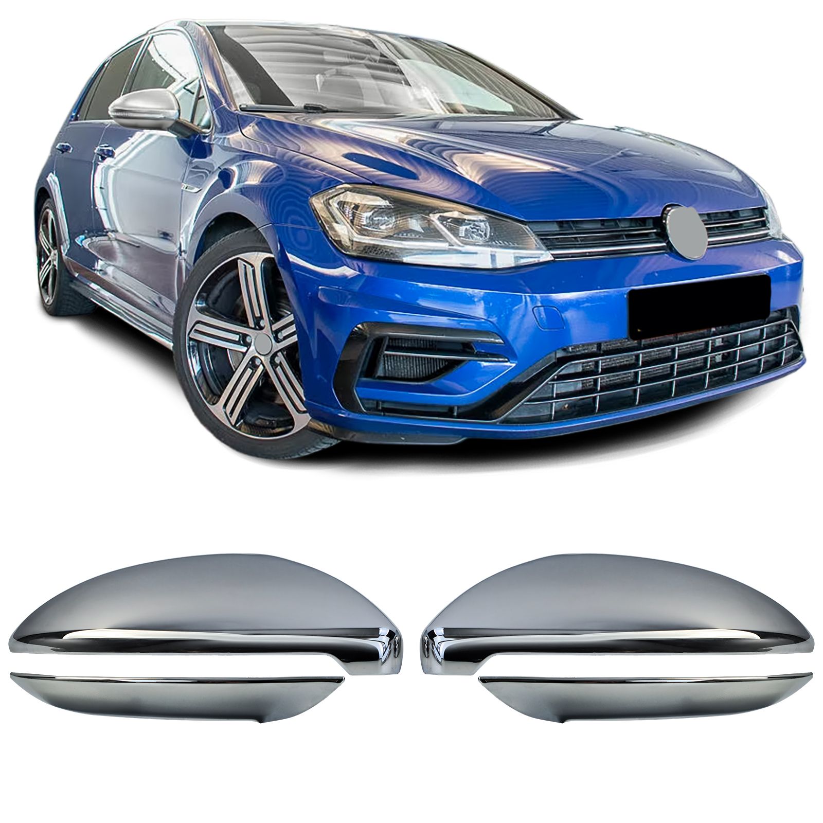 Spiegelkappen VW Golf VII mat Chroom