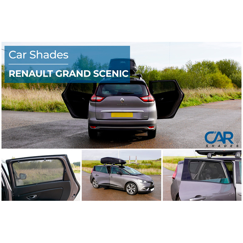 Set Car Shades (achterportieren)  Renault Grand Scenic 2016-2023 (2-delig)