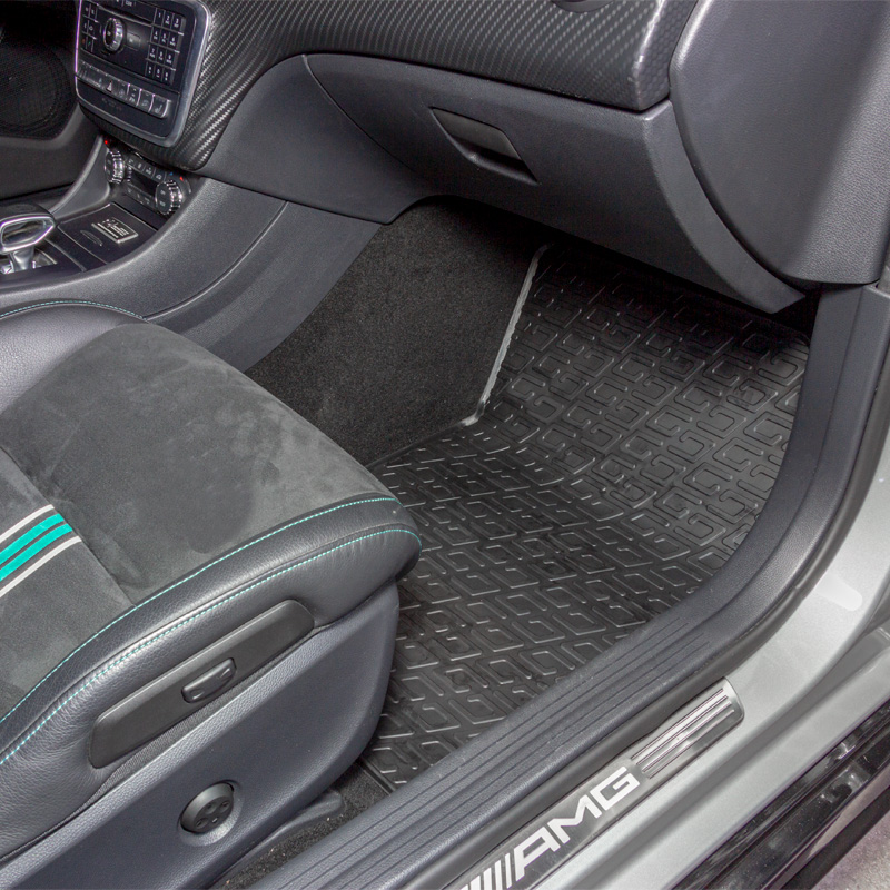 Rubbermatten  Mercedes B-Klasse W246 2011-2019/A-Klasse W176 2012-2018/CLA/GLA 2014-2020 (G profiel 4-delig + montageclips)