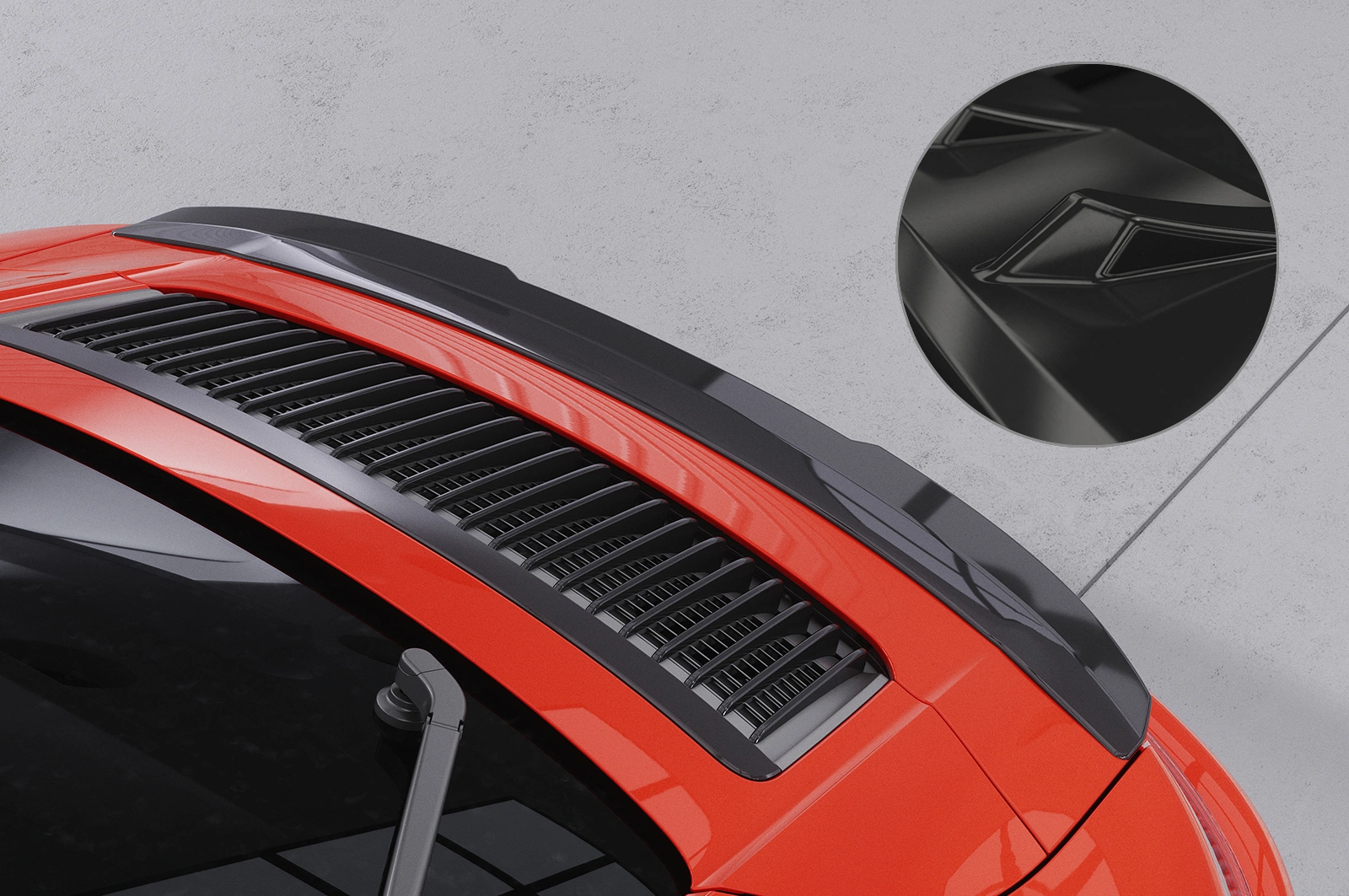 Achterspoiler Porsche 911 / 991 (09/2011–12/2019) Glans Zwart – CSR Automotive
