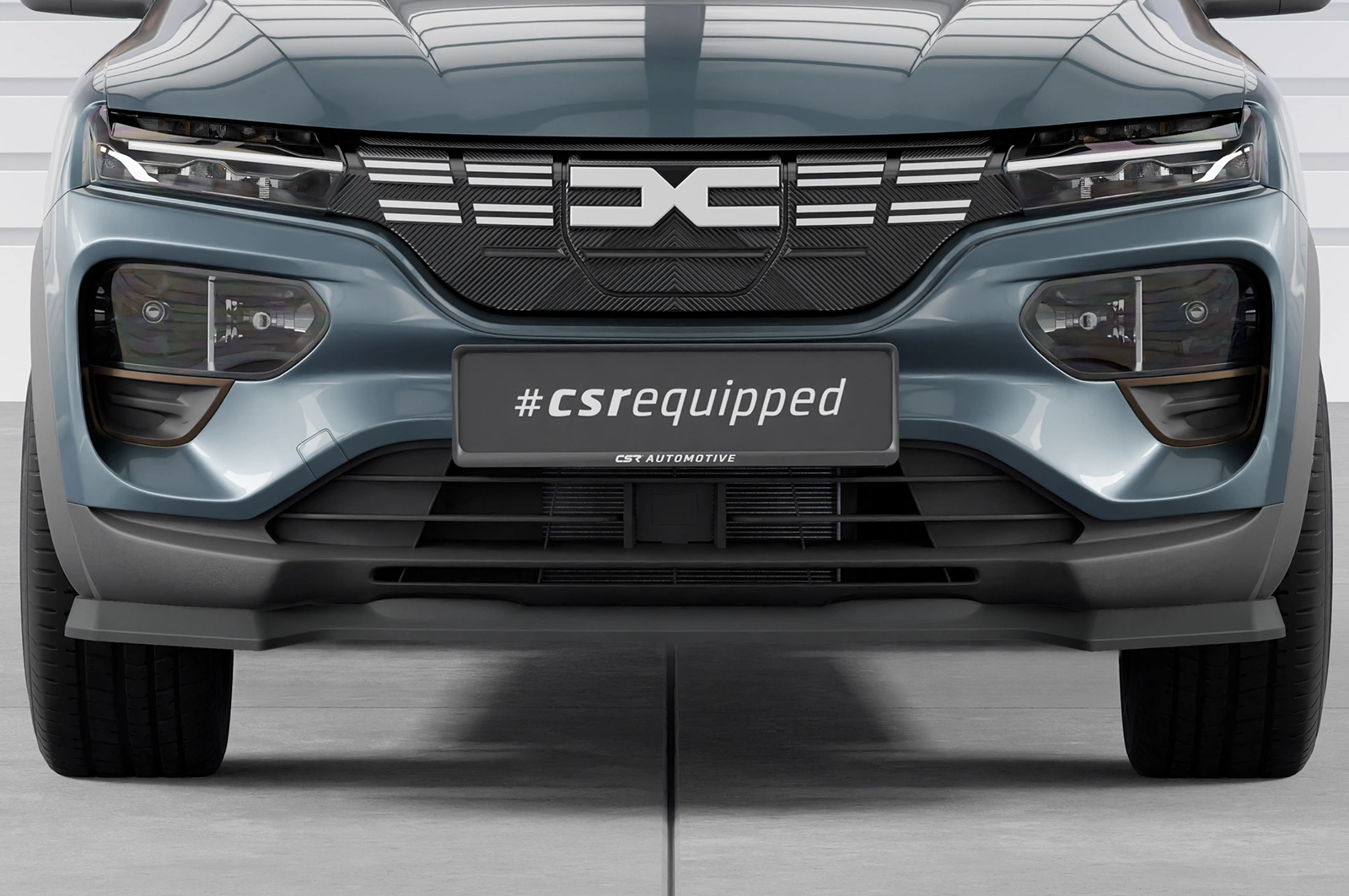 Voorspoiler Dacia Spring Electric Glans Zwart 2020– CSR