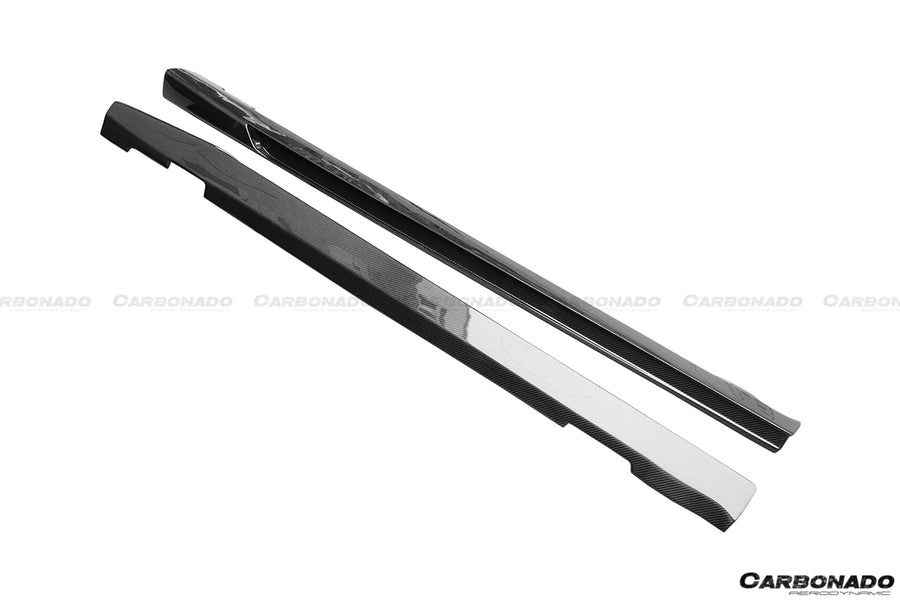 Mercedes Benz W204 C63 AMG Sedan VS Style Carbon Fiber Zijskirts 2008-2014