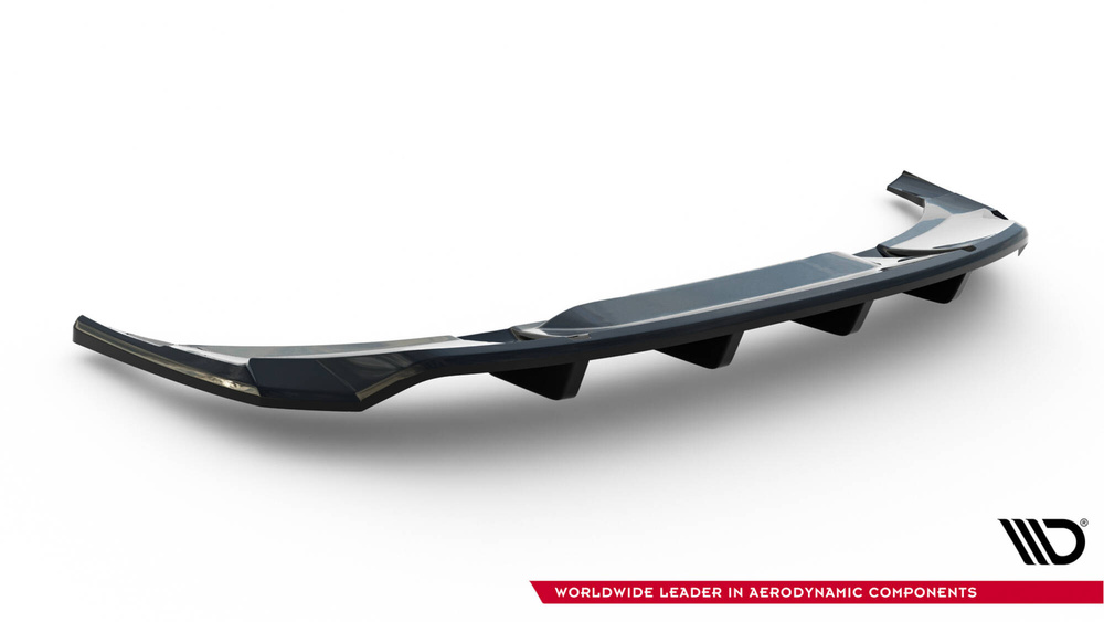 Diffusor Audi e-Tron S-Line Glans Zwart – Maxton Design (met verticale vinnen) 