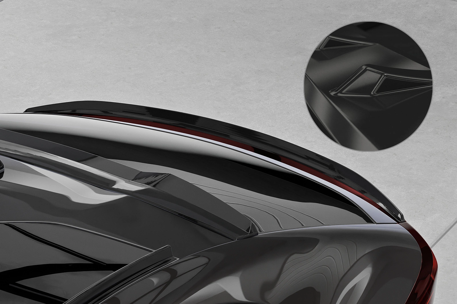 Achterspoiler voor Cupra Tavascan glans zwart