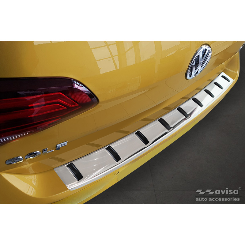 RVS Achterbumperprotector  Volkswagen Golf VII HB 3/5-deurs 2012-2017 & Facelift 2017-2019 'STRONG EDITION'