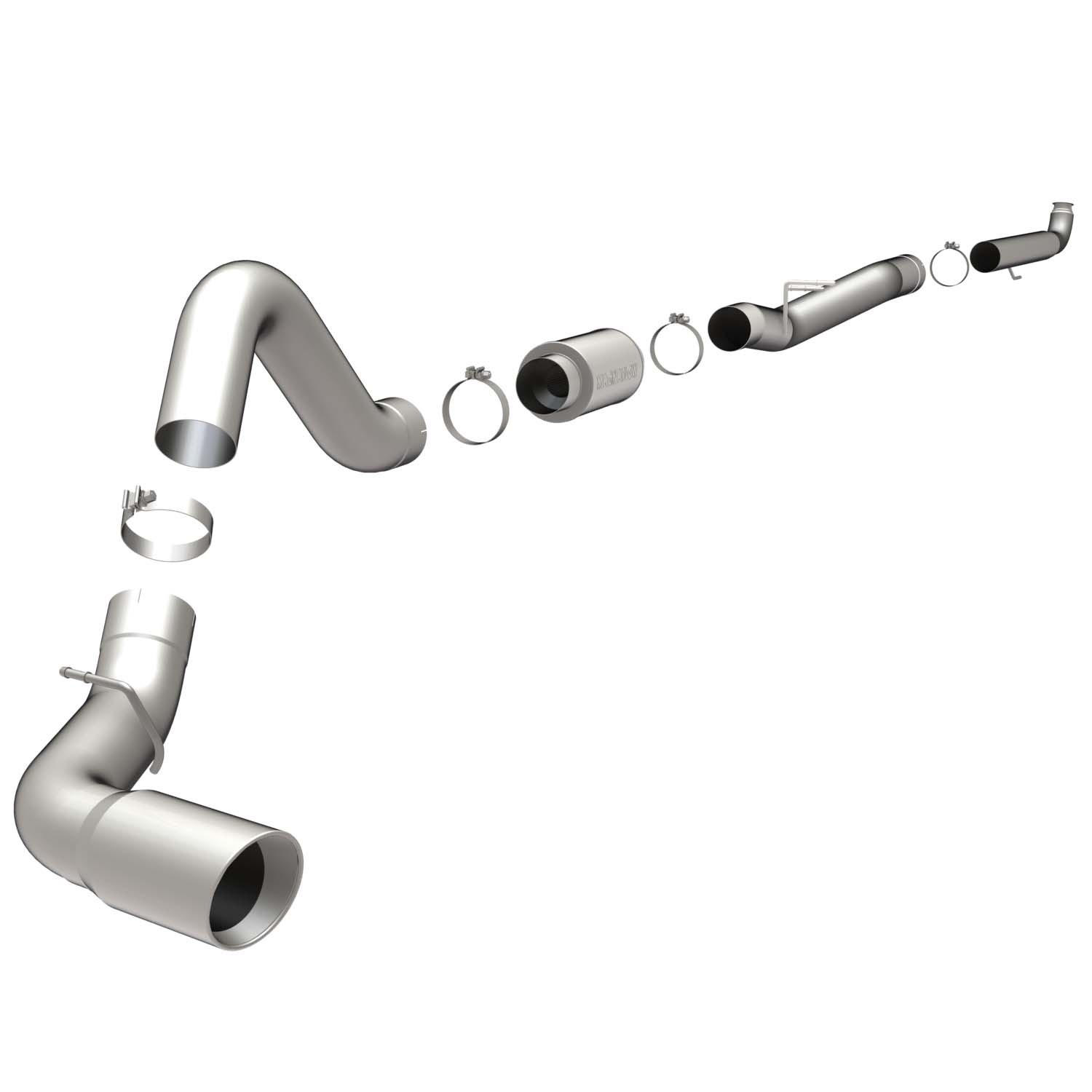 Gm Sys TB 01- GM Duramax 5" CC/SB Magnaflow Cat-Back