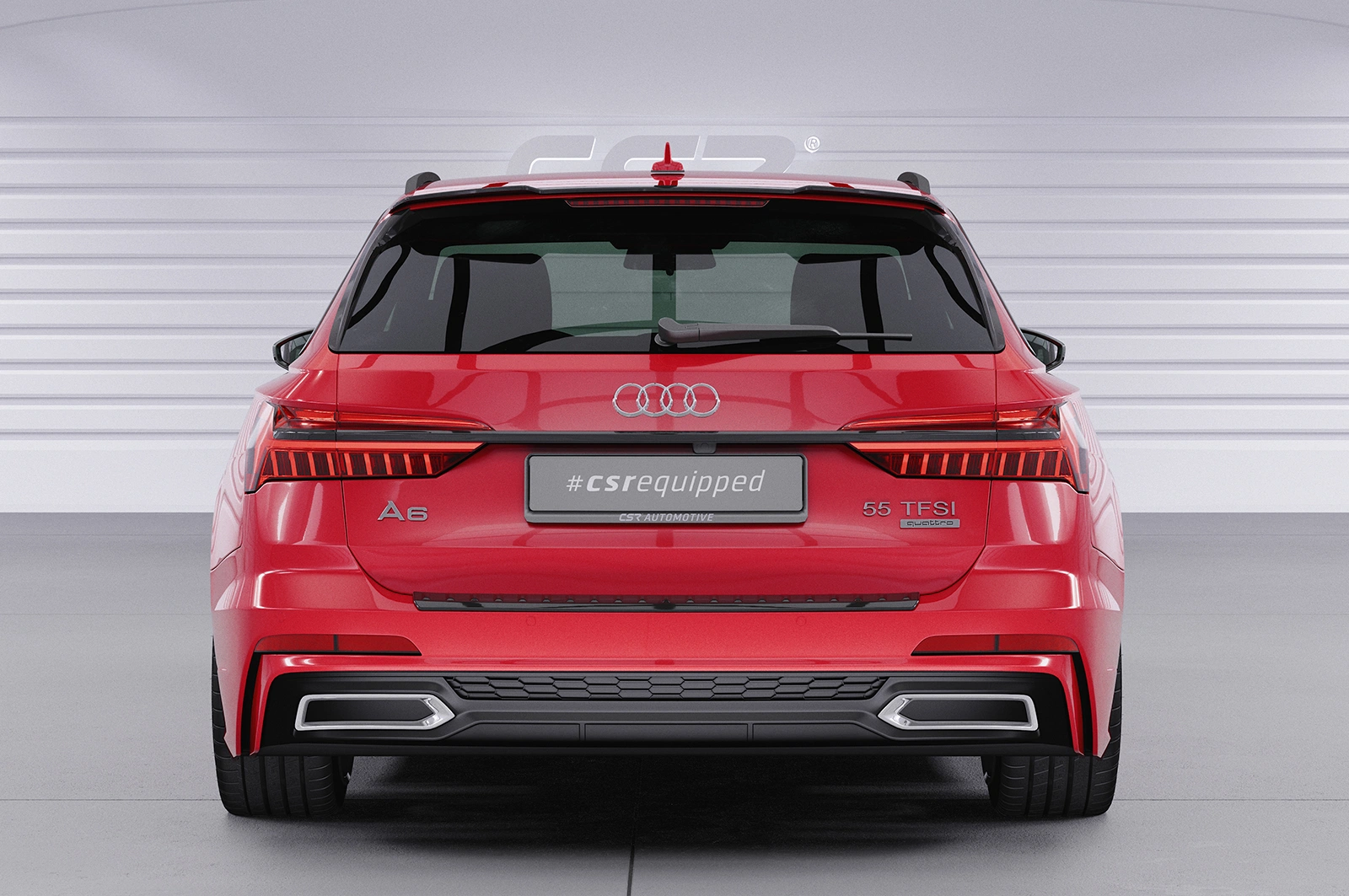 Achterspoiler Audi A6 C8 (Typ 4K/F2) Avant Glans Zwart 2018 – CSR Automotive
