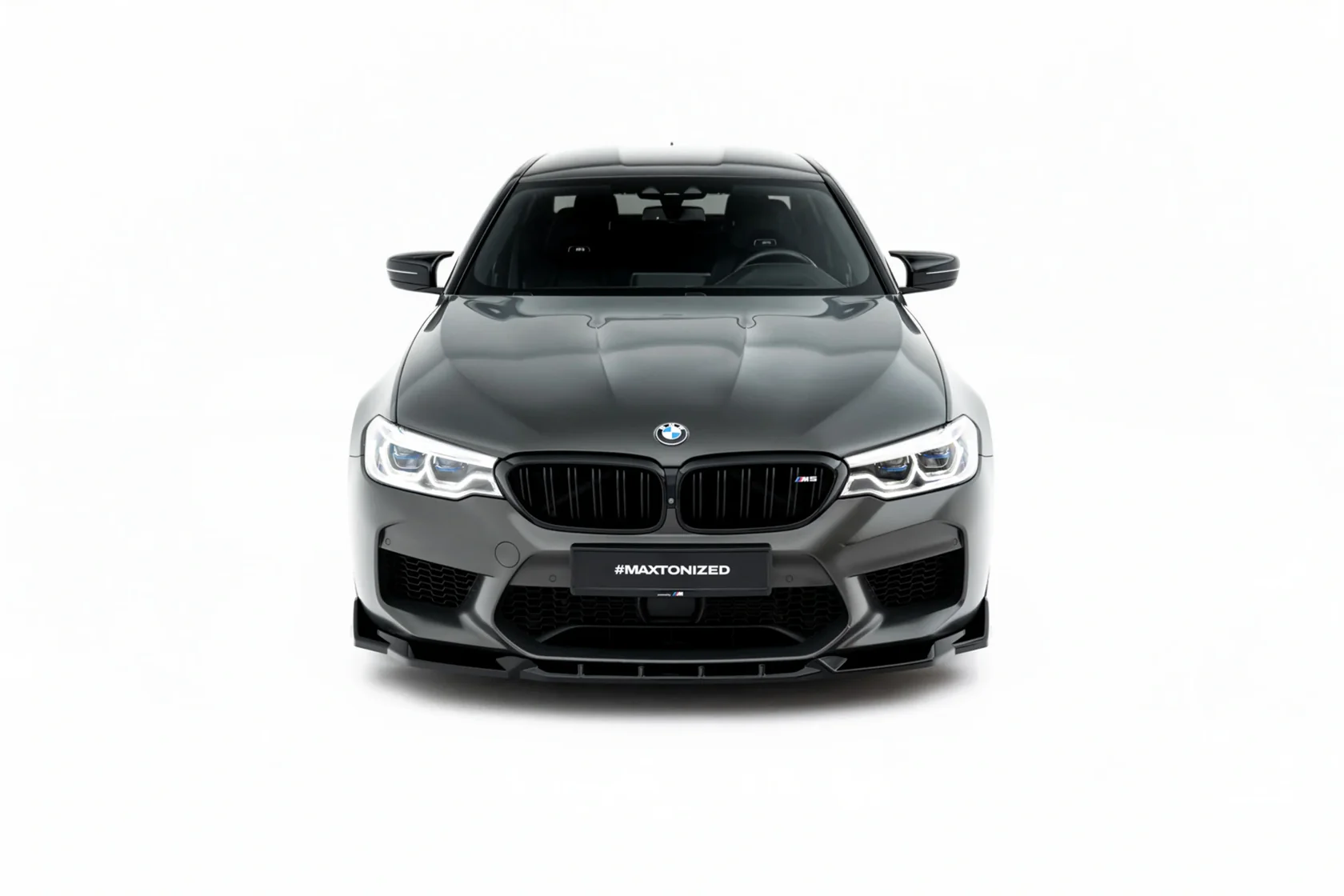 Voorspoiler BMW M5 F90 Maxton Glans Zwart V.3