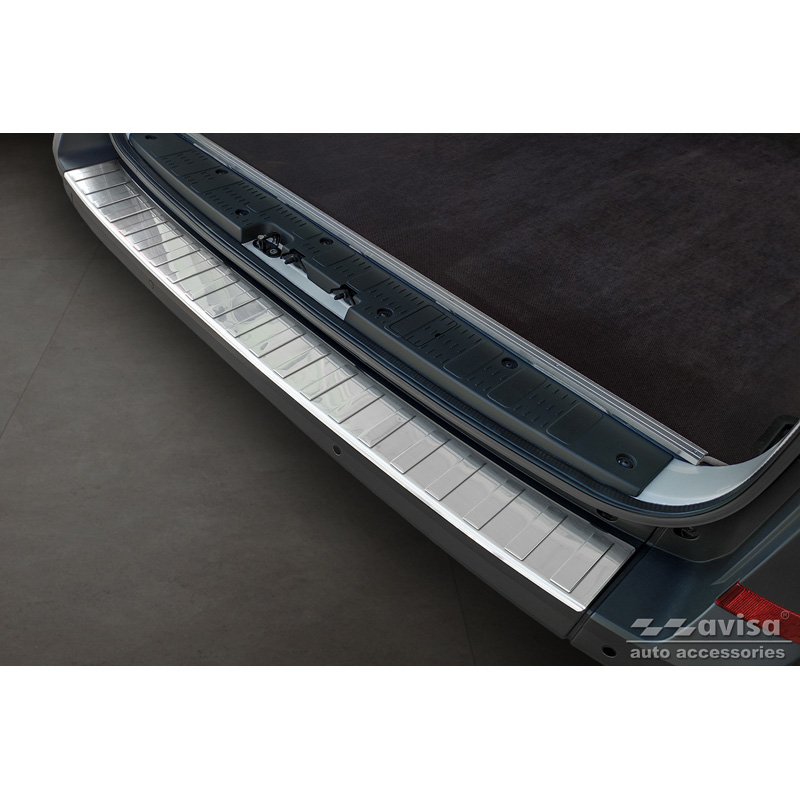 RVS Achterbumperprotector  Volkswagen Crafter & MAN TGE 2017- 'Ribs' ('XL'-version)