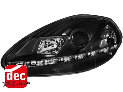 Faros Fiat Grande Punto Dayline negro