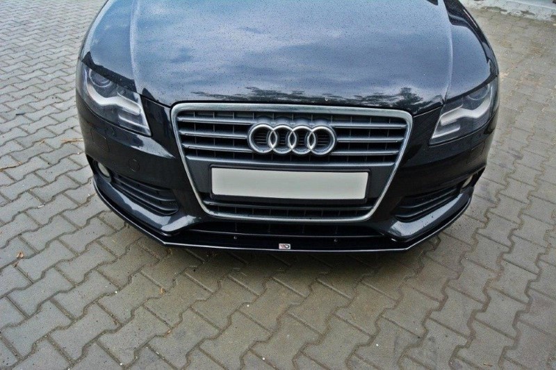 Voorspoiler Audi A4 B8 V.2 Glanzend Zwart