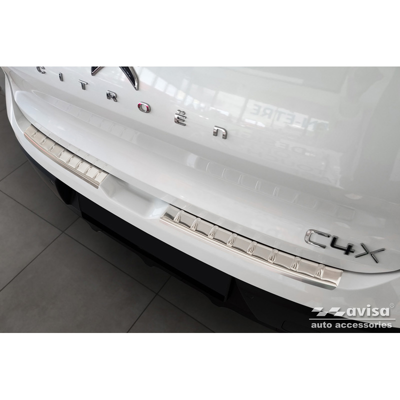 RVS Achterbumperprotector  Citroën C4 X 2023- 'Ribs' (2-delig)