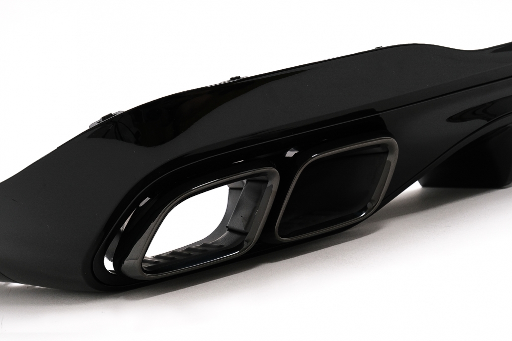 Diffuser Mercedes C Klasse W206 S206 63 AMG Look Zwart