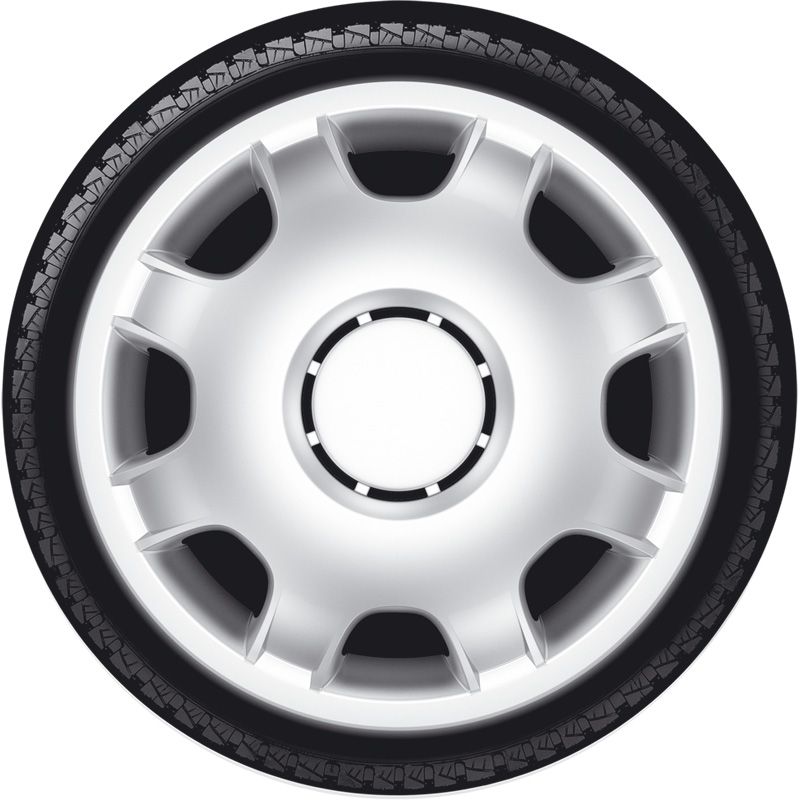 4-Delige Wieldoppenset VAN 15-inch zilver (bol)