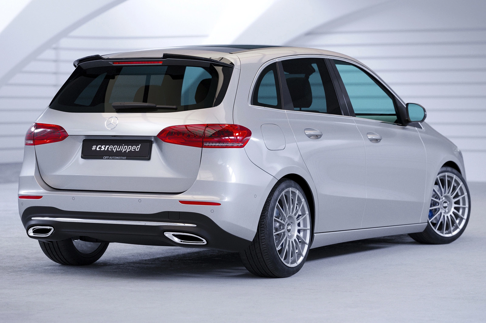 Achterspoiler Mercedes-Benz B-Klasse W247 Glans Zwart van CSR Automotive (2018-)