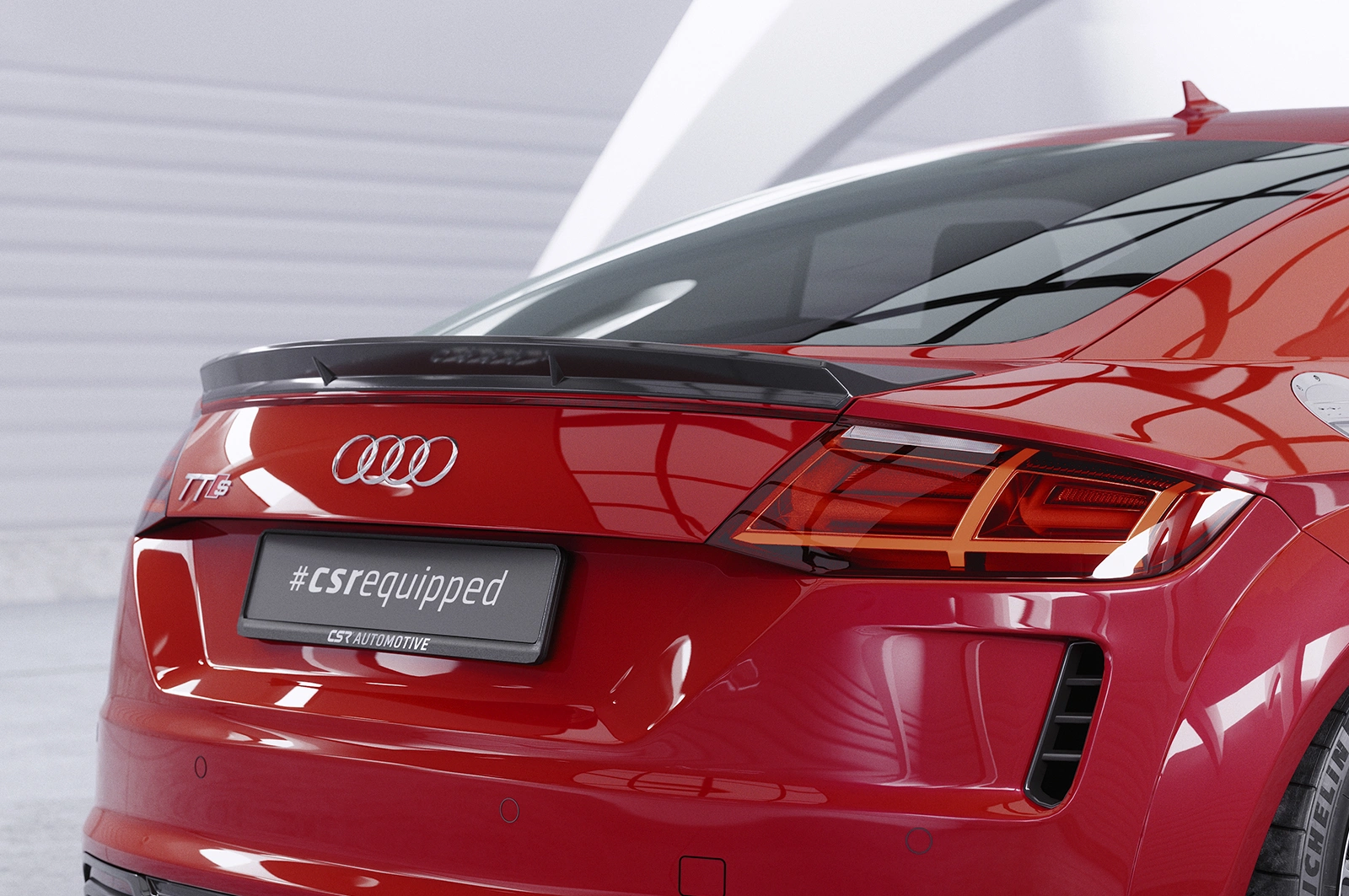 Achterspoiler Audi TT / TTS (FV/8S) Glans Zwart (2014–) CSR