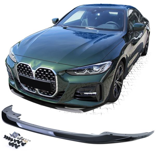 Voorspoiler BMW 4 Serie M Pakket G22 G23 G26 Glans Zwart