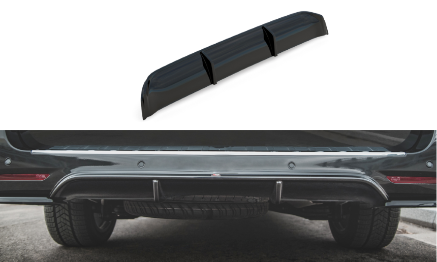 Diffuser Mercedes V-Klasse W447 AMG-Line Maxton Design glans zwart
