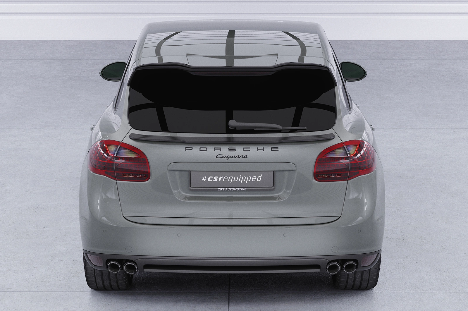 Achterspoiler Porsche Cayenne Typ 92A Glans Zwart 2010-2015 (voor Facelift) – CSR Automotive